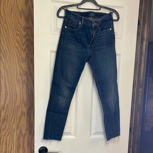 Lucky brand Blue Ankle Cropped Jeans with Tapered Leg